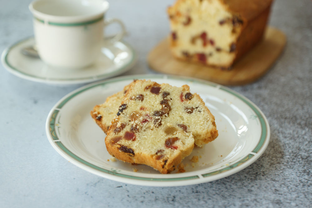 Cake aux fruits confits et aux raisins secs de Laurent Mariotte