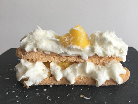 Petit éclair allégé à ma façon mangue/coco