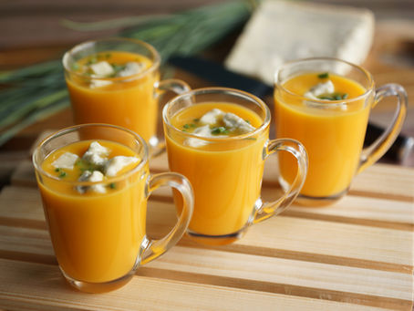 Velouté de potiron au gorgonzola