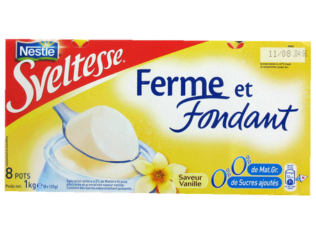 Sveltesse ferme et fondant vanille
