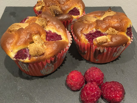 Muffins framboises/chocolat blanc
-