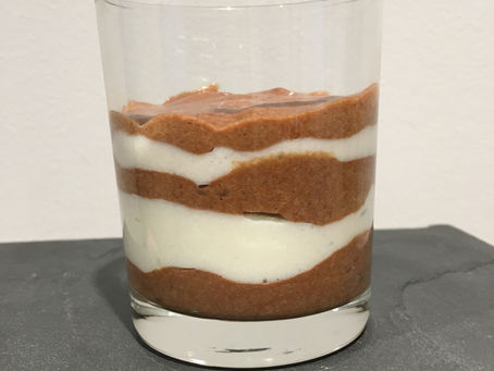 Crème mousseuse aux deux chocolats