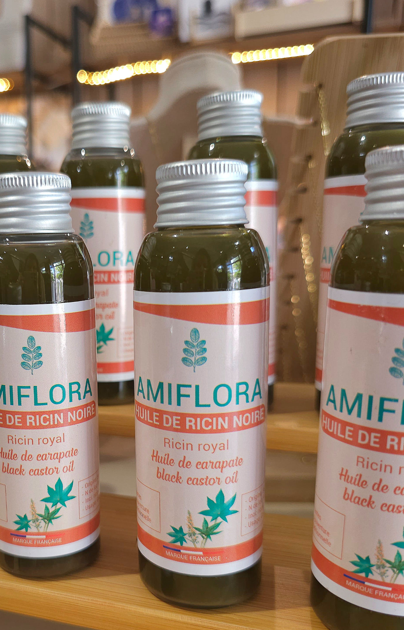 Huile de Ricin Noire 100% Pure AMIFLORA pour cheveux – La Tanière des Créatrices à Nantes
