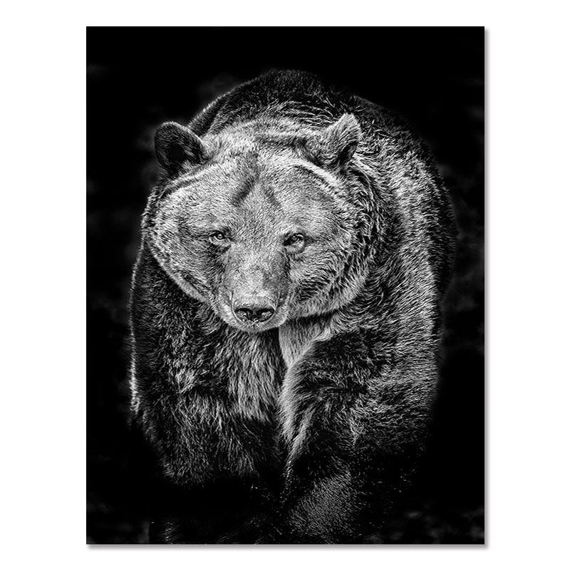 Thumbnail: Canvas Painting Animal Wall Art Lion Elephant Deer Zebra