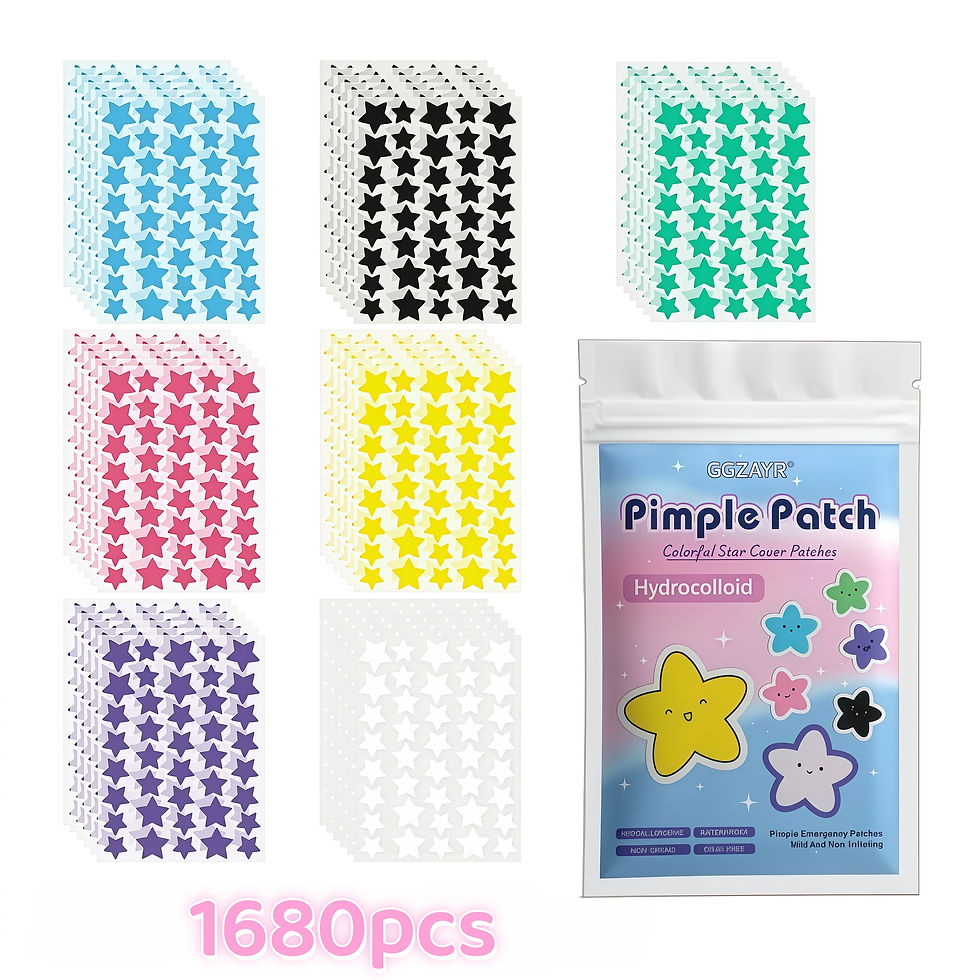 Thumbnail: 280/1120/1680pcs Seven-Color Star Pimple Patches – Invisible Hydrocolloid Dots