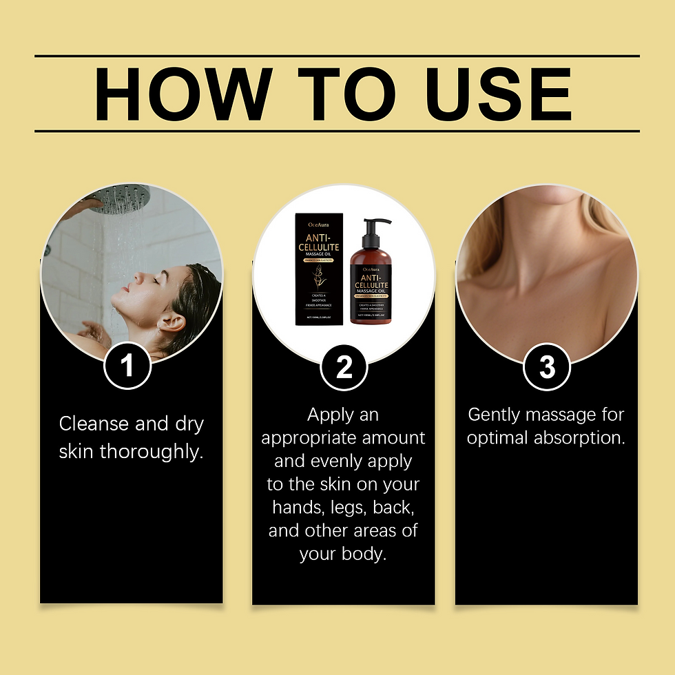 Thumbnail: Body Firming Oil Anti Cellulite Improve Sagging Tightening Nourishing Dry Skin B