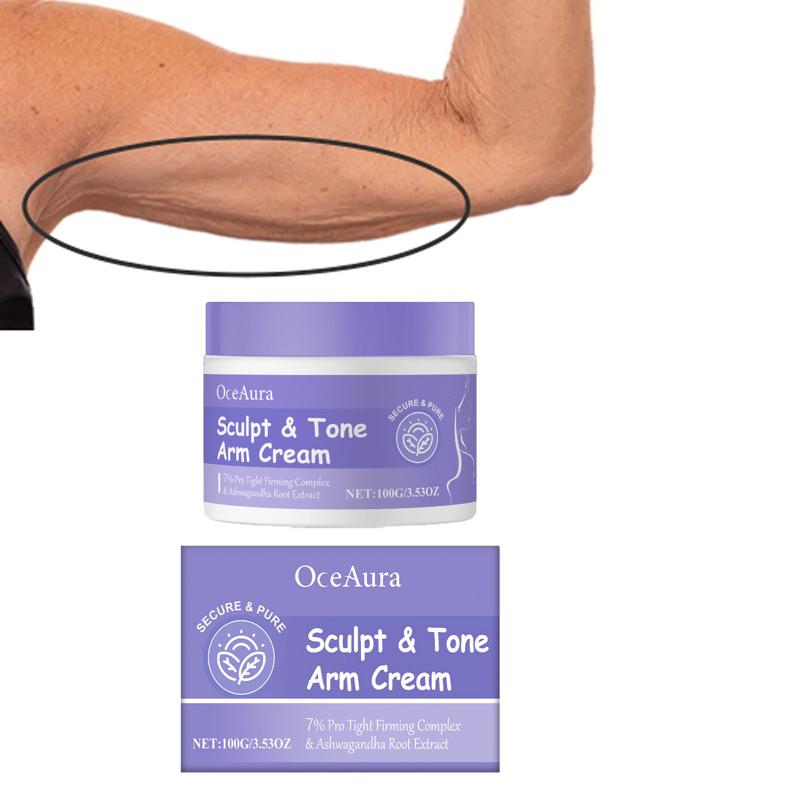 Sculpt & Tone Arm Firming Cream Remove Wrinkles Lifting Skin Anti Sagging Arm Ma