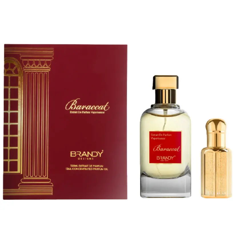 Baraccat 100ml parfum gift set Signature parfum for girl fresh luxury feel brand scent Arabic long lasting France English sc