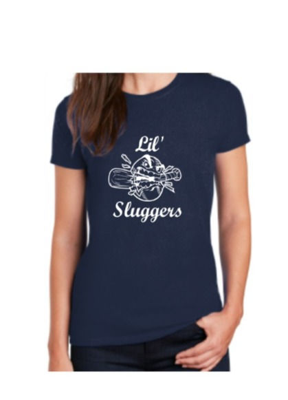 Ladies Fitted Navy T-Shirt