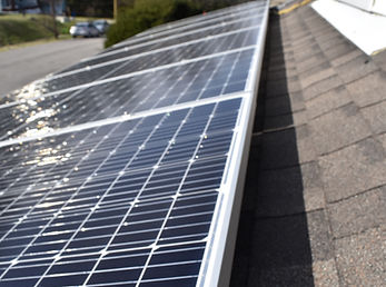 Solar Panels on a roof. New Dawn Solar