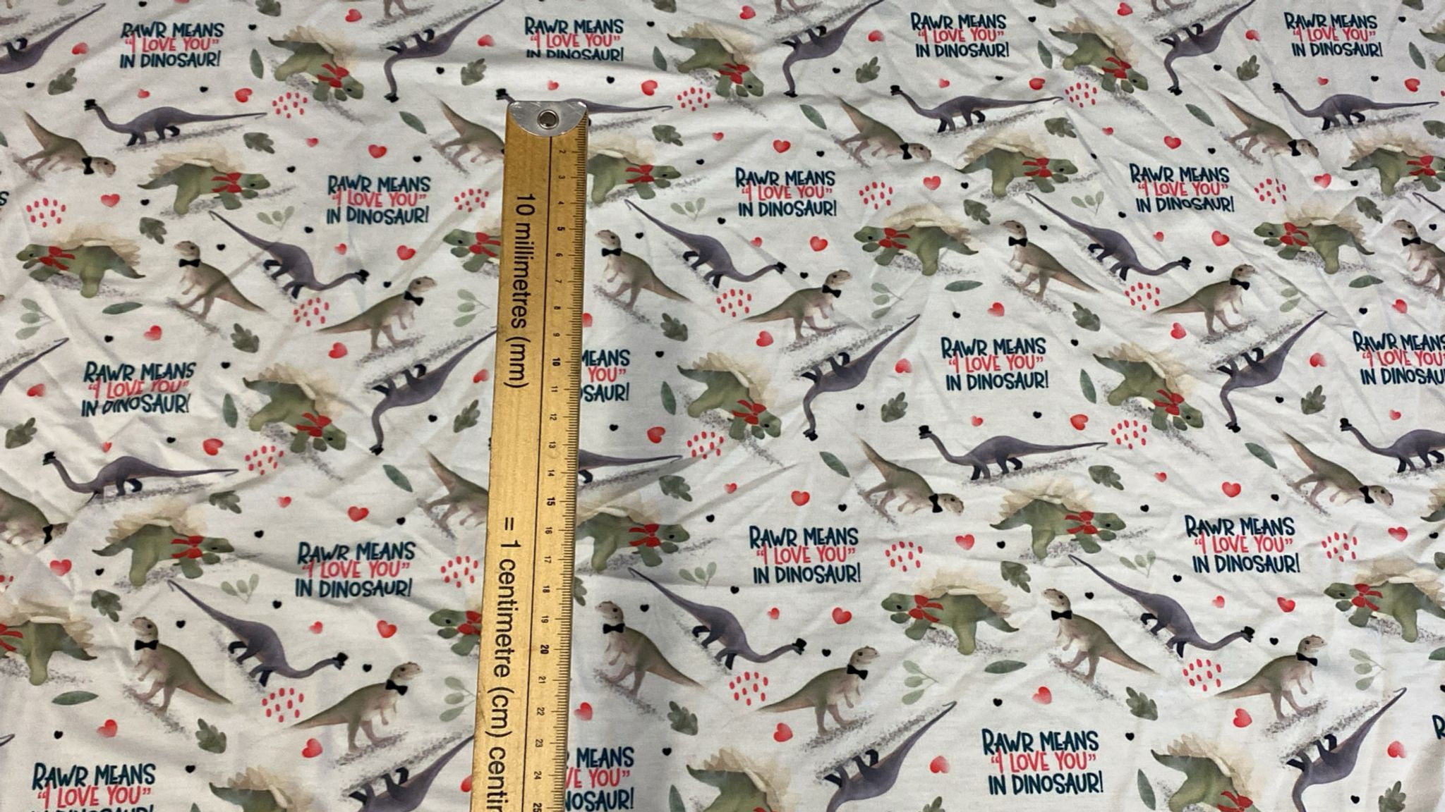  "Rawr Means I Love You" - Spun Polyester Elastane (BD131)