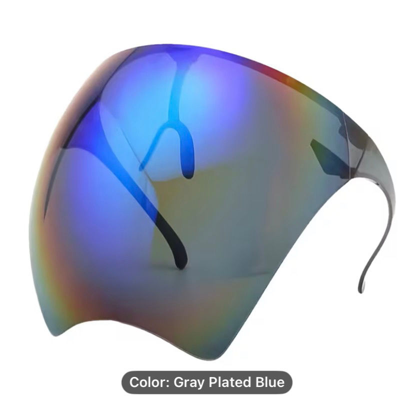 Thumbnail:  Full Face Shield Visor Glasses – Anti-Splash Protective Face Cover, Transparent