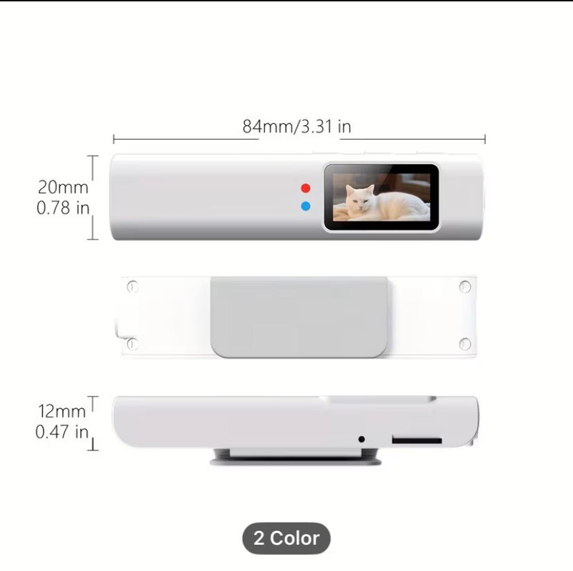  FPV Glasses Camera 2.7K HD, WiFi Wearable Mini Camera Module with App Control, 