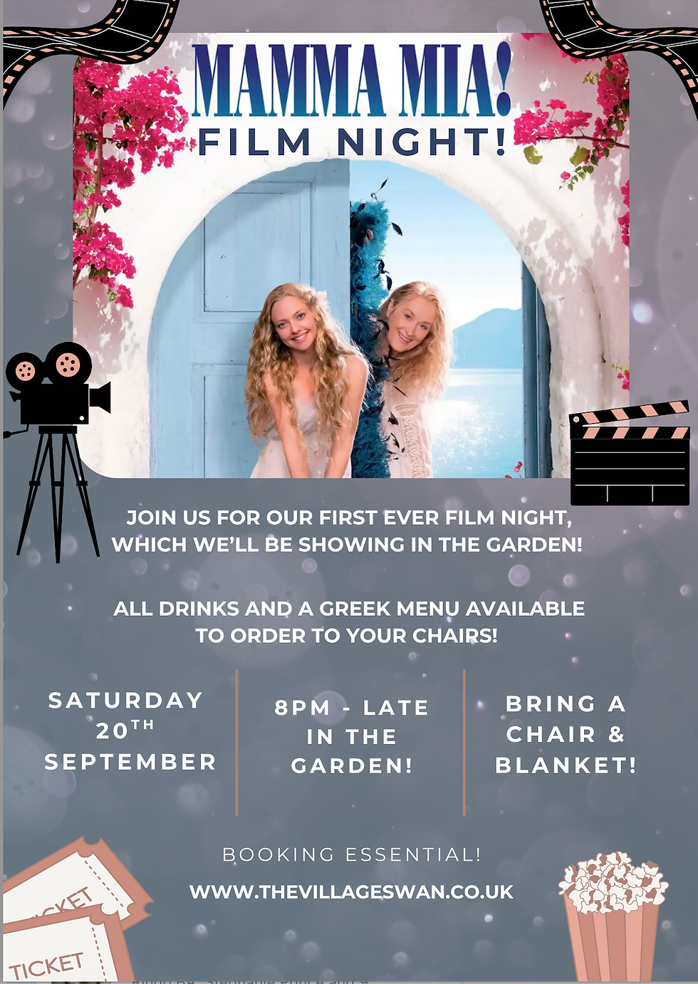Mamma Mia! Film Night at The Village Swan