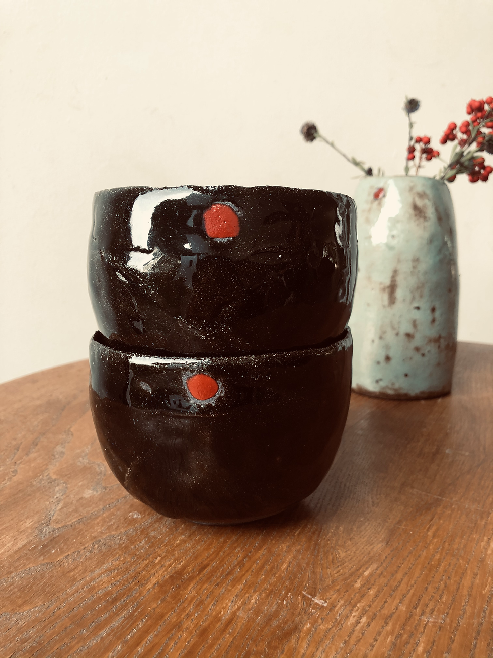 Miniature : Bols ronds Dharma noir profond