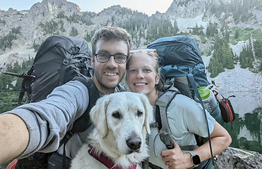 Kyle and Tressa Backpacking with Oakley