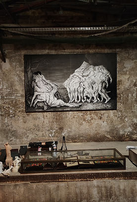 Drawing on wall 