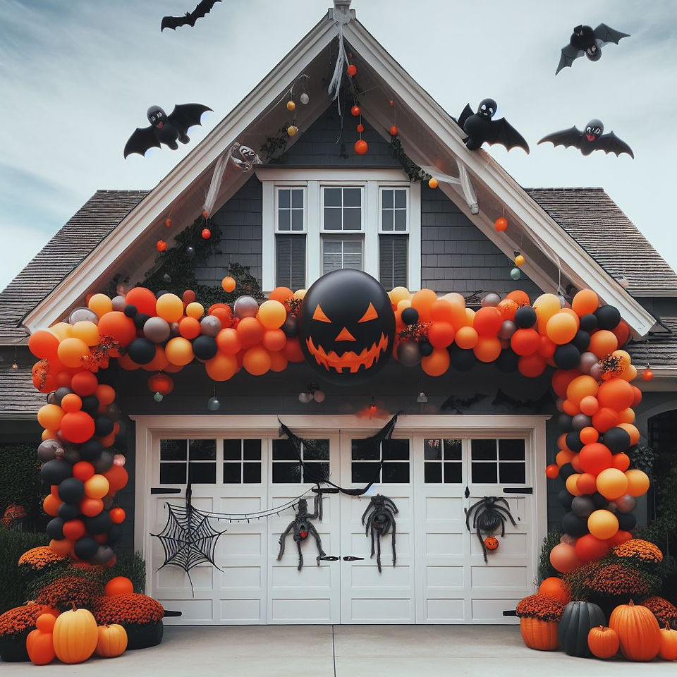 Jack O Lantern Featured balloon garland