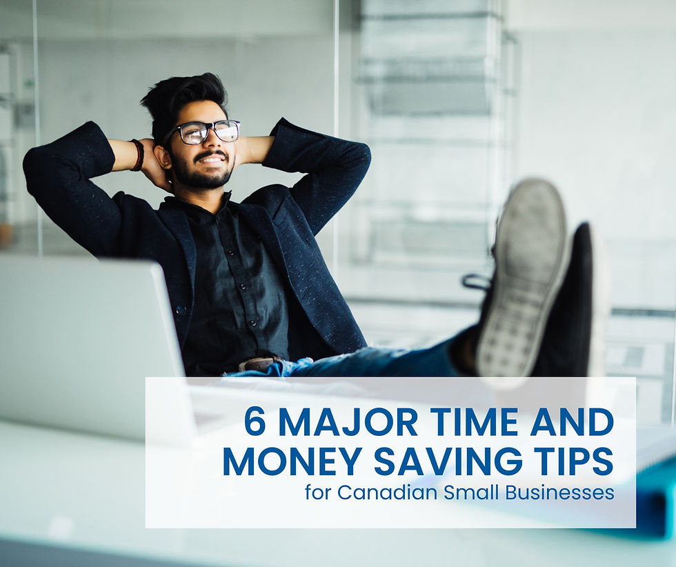 6 Major Time and Money Saving Tips for Canadian Small Businesses