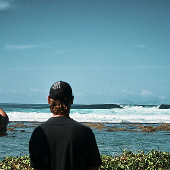 Surfers checking the waves