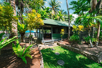 Twin share bedroom in luxury surf resort villa Indonesia