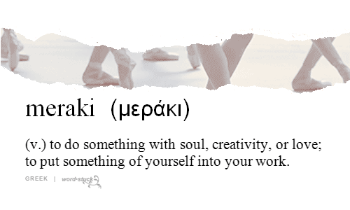 meraki meaning