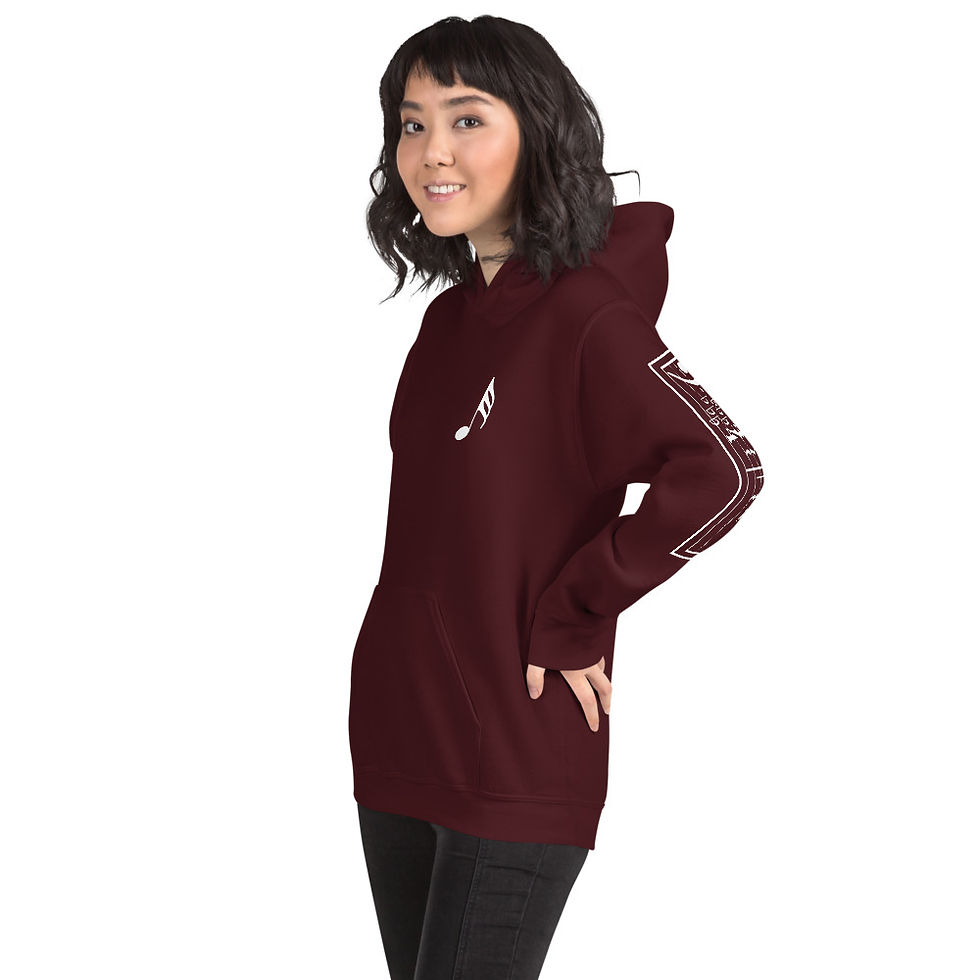 Thumbnail: WHITE NOTES MUSIC HOODIE