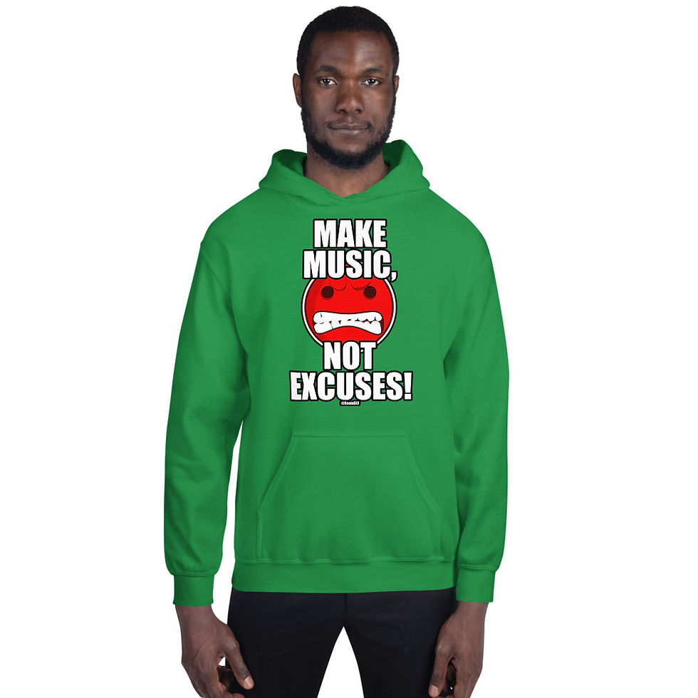 Thumbnail: MAKE MUSIC EXCUSES HOODIE