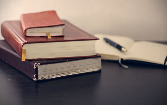 Books And Notebook stock photo