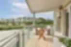 A professionally deep cleaned apartment balcony floor ready for summer