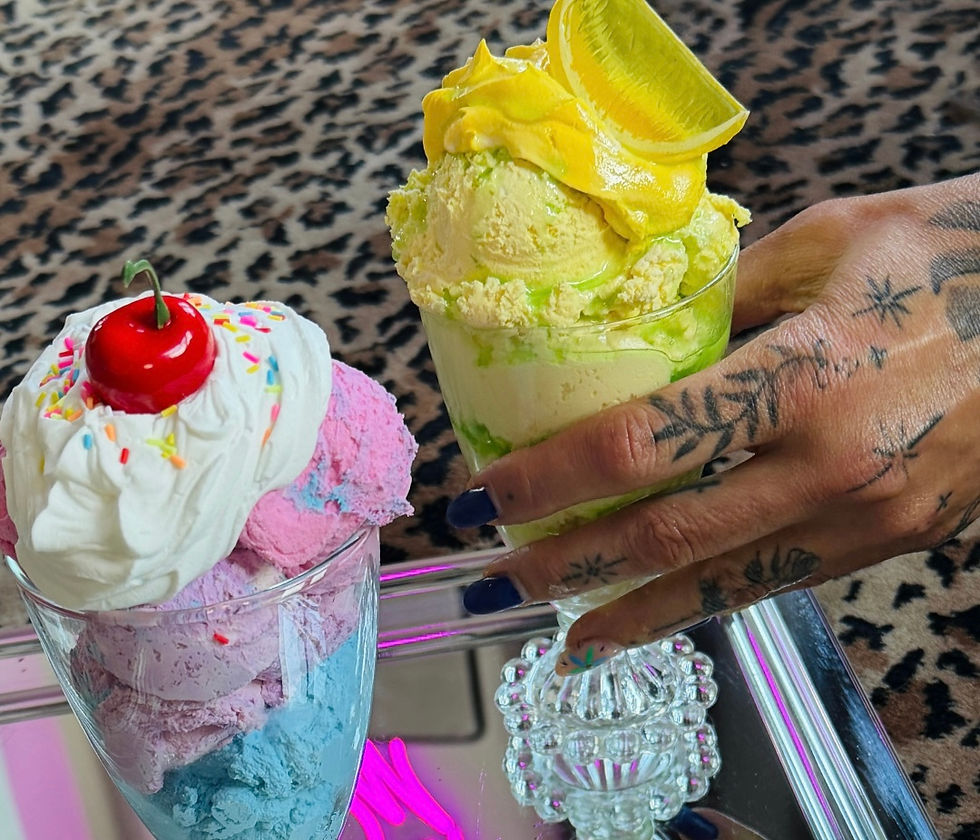 Faux Sundaes, Real Wine