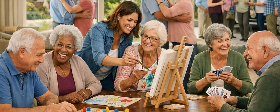 Seniors Engaging in Activities