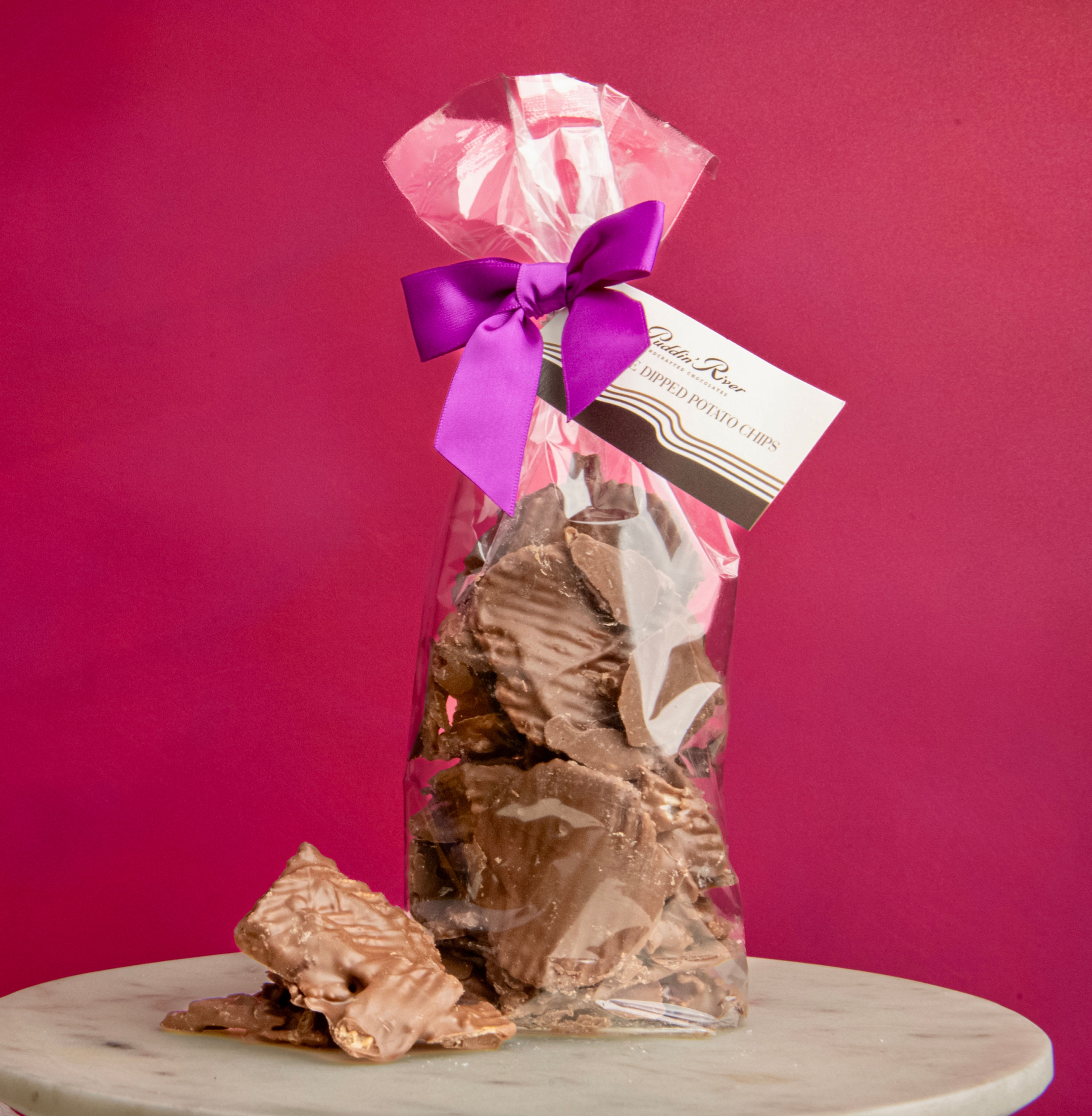 Chocolate Covered Potato Chips - 8oz