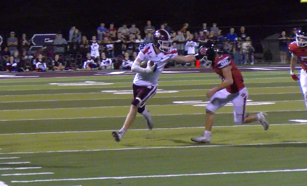 Nolan Schafer (Benton Rangers) in the Military Appreciation game vs the DuQuoin Indians.