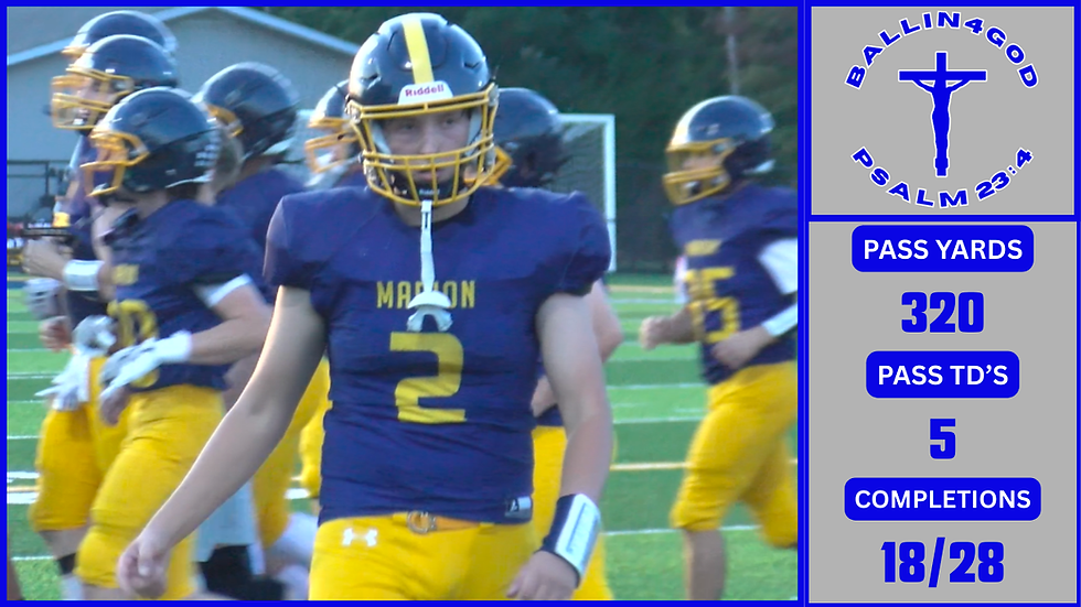 Roper’s five-touchdown night powers Marion