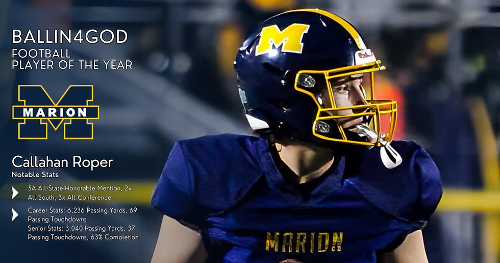 Ballin4God Football Player of the Year: Callahan Roper