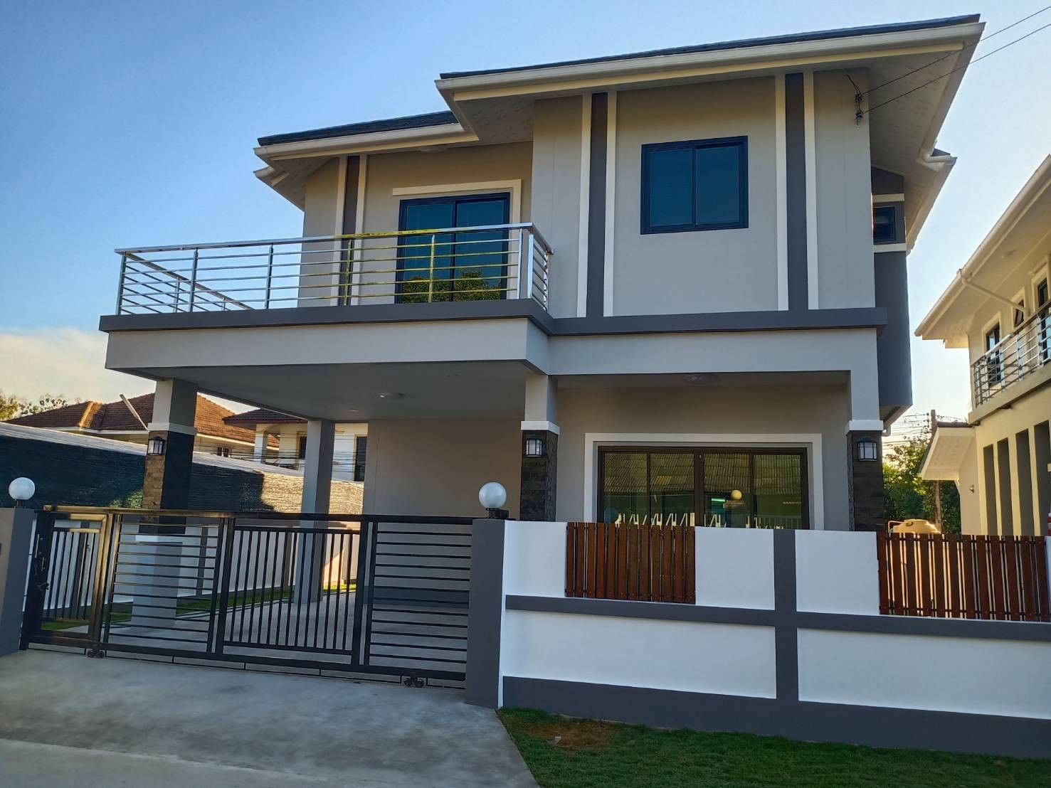 บ้านเดี่ยวสร้างใหม่ ไม่มีค่าส่วนกลาง ทำเลดี ใกล้เมือง ใกล้ Bic C แม่เหียะ