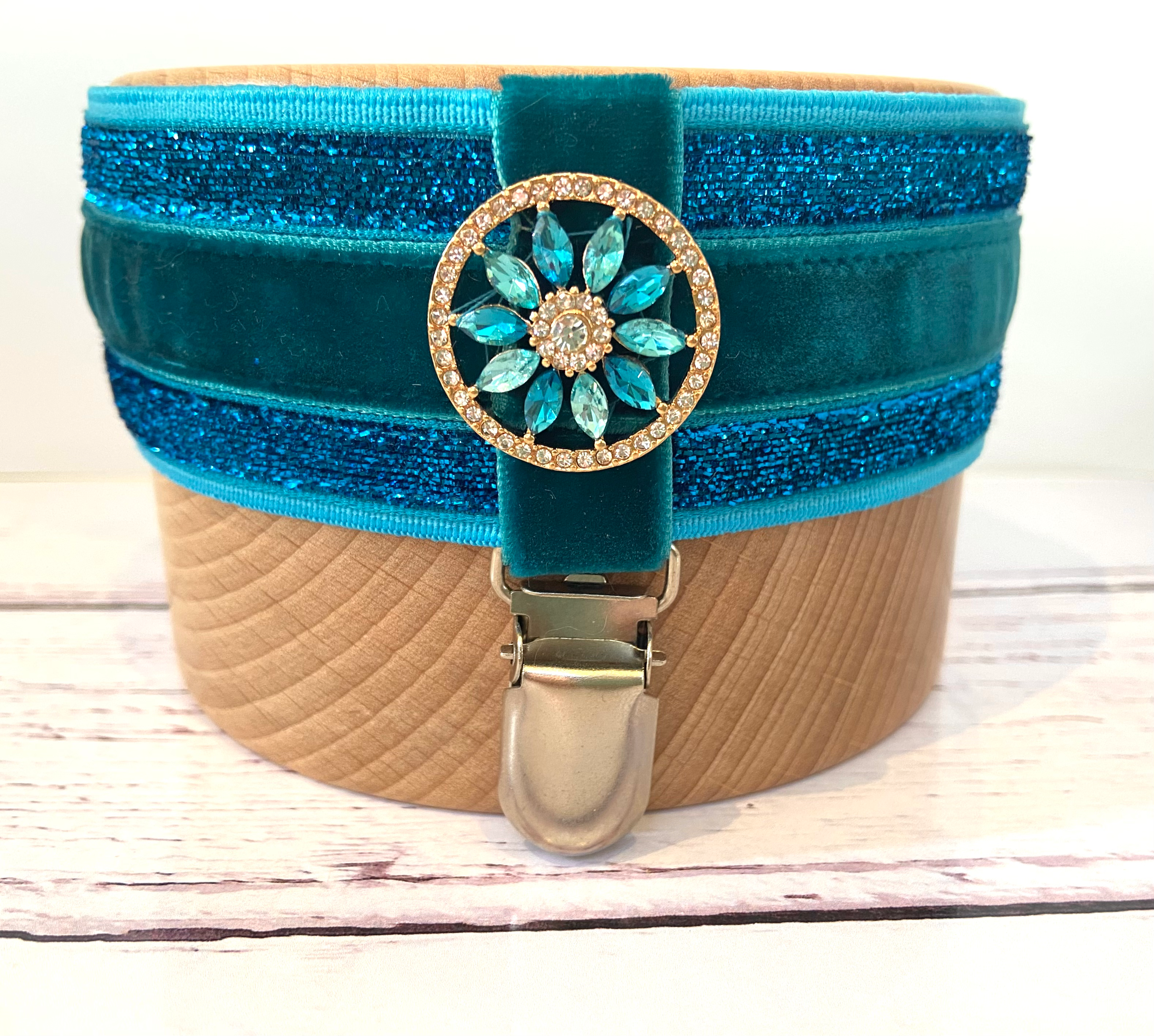 Teal Ring Number Armband