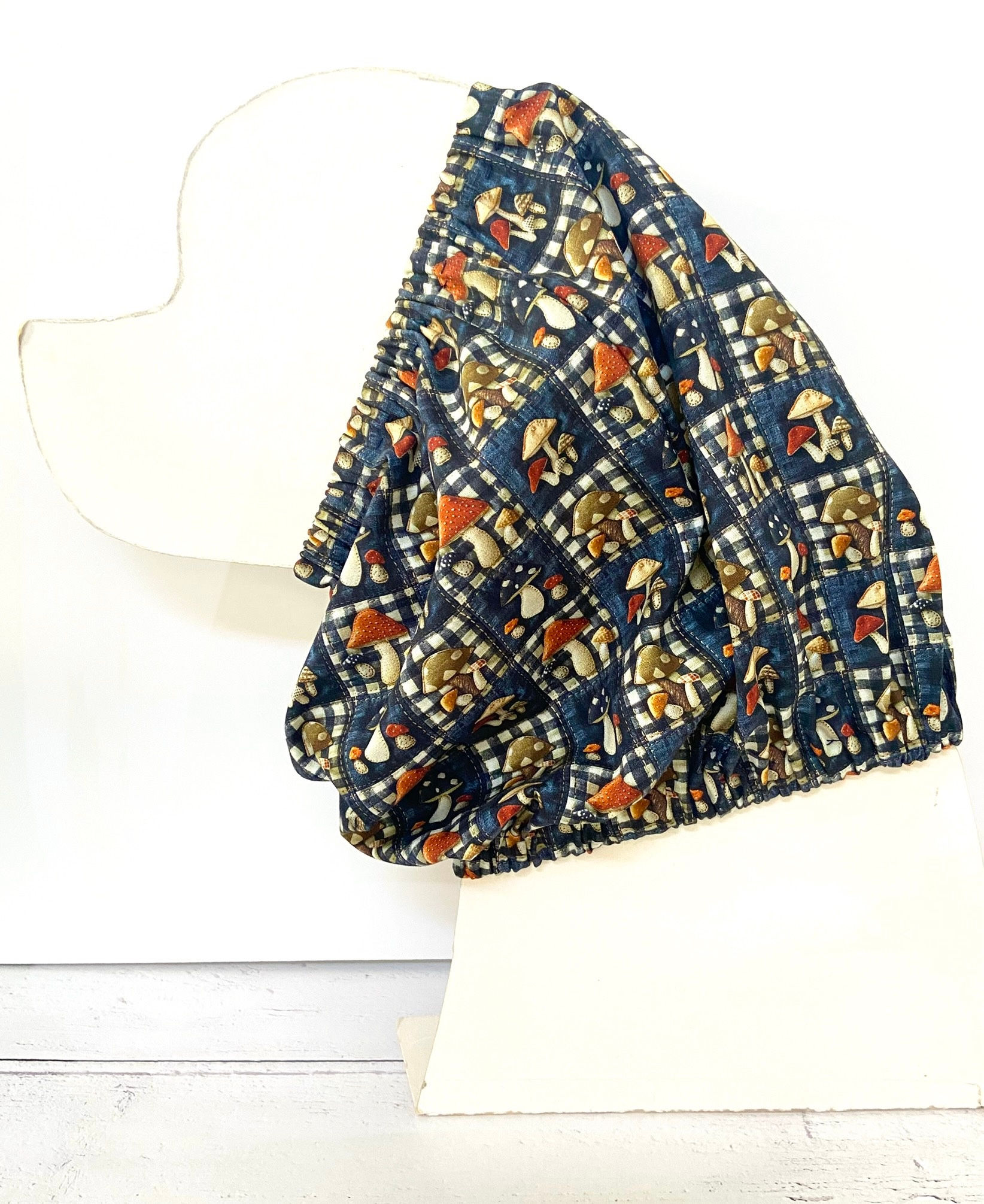 Mushroom Patchwork Cotton Snood