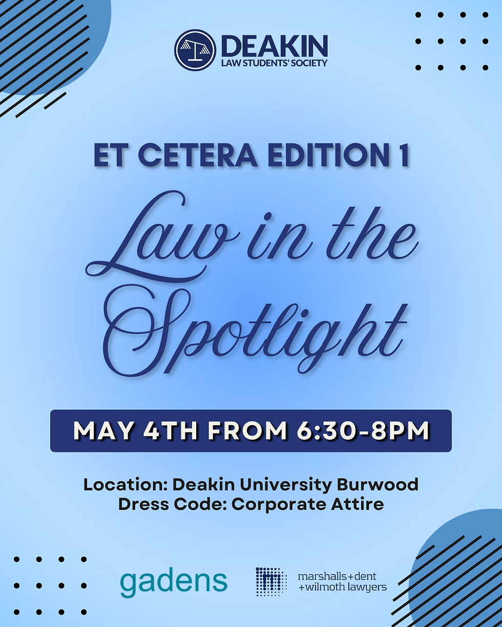 Law in the Spotlight - Et Cetera Edition