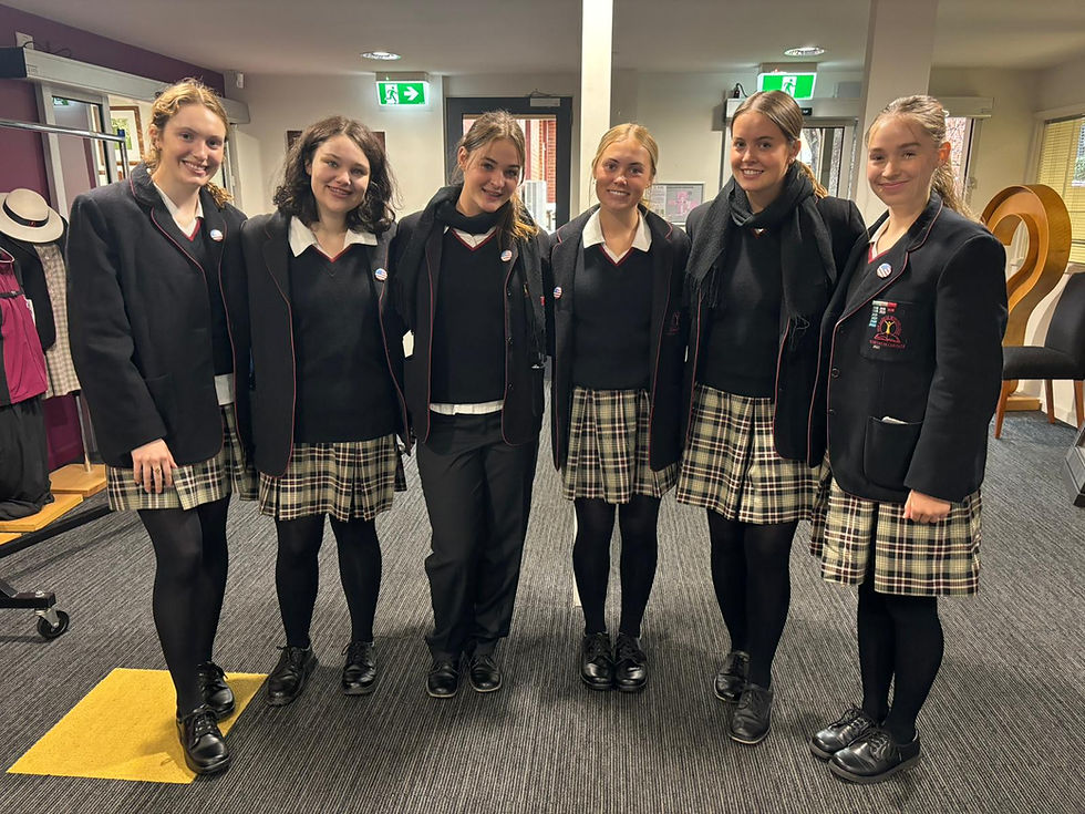 A collection of students in their Sion College-issued uniforms.