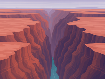 Grand Canyon shoeing a gap