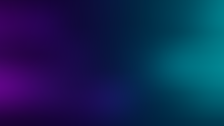 Create an abstract tech background in a wide horizontal format. Use a dark purple to teal gradient background, with the darker tones on one side and brighter teal highlights on the other. Scatter several horizontal rectangular bars and outlined line blocks across the composition, varying in size and length. Some bars should be solid, some just outlined, and a few should have a soft blurred glow around them. Keep the layout minimal, modern, and futuristic, with a sleek digital feel, like a stylized dashboard, data flow, or system activity visualization. Use only shades of purple, violet, magenta, teal, and cyan, with subtle glow effects and smooth transitions.