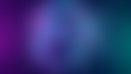 a 3d head icon, made with lines, that fades into fragmented pieces. The background is a gradient of purple and teal with some neon lines