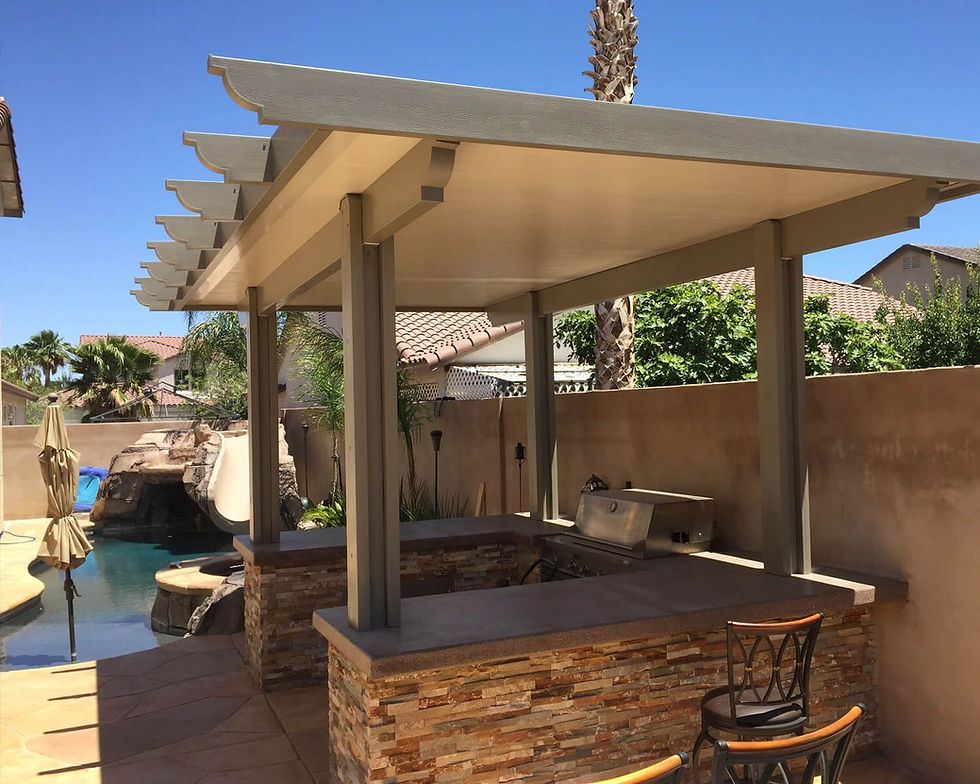 Combo color, Solid top patio, Standalone