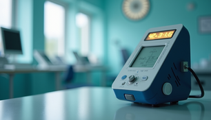 Spirometry test equipment ready for use