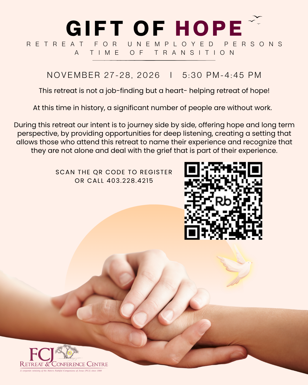 GIFT OF HOPE RETREAT FOR UNEMPLOYED PERSONS