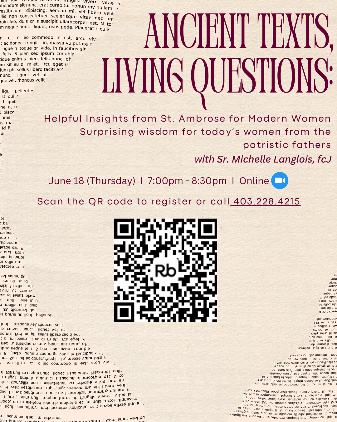 Ancient Texts, Living Questions - St. Ambrose