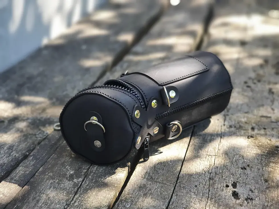 Thumbnail: Handmade Leather Lens Case Padded Camera Lens Pouch Photographer Gift