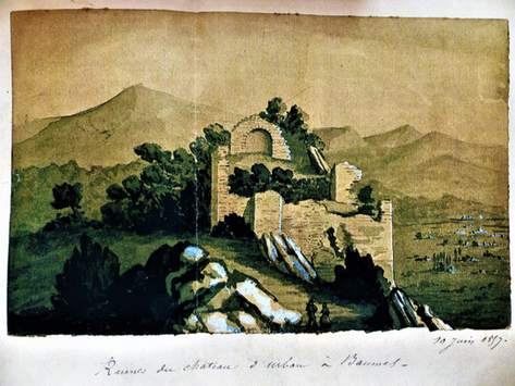 Die Burg (Castellas) - 1857 gemalt